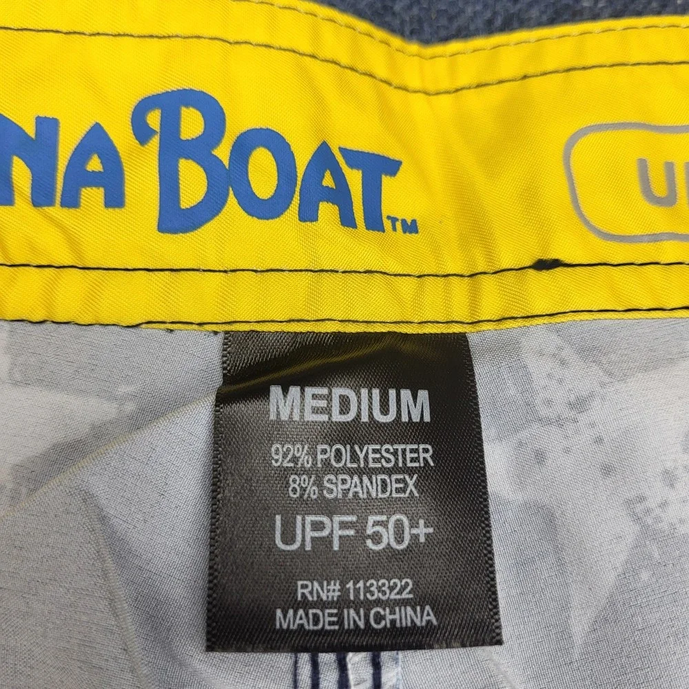Banana Boat Men Board Shorts Medium Patriotic American Flag Stars Stripes UPF 50